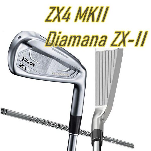スリクソン zx4 mk2 アイアン 6本 Diamana ZX-Ⅱ 60 S カーボンシャフト MkII Mk-II