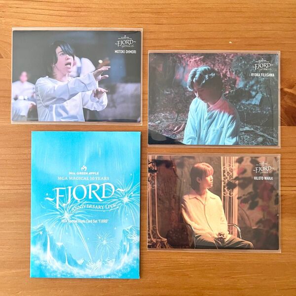 Mrs. GREEN APPLE FJORD フォトカード 大森元貴 藤澤涼架 若井滉斗 Dearセット フィヨルド