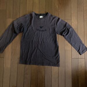 ★アルマーニ★アルマーニジュニア★ARMANI Jr★ Tシャツ 長袖Tシャツ ロンT 長袖 紺 古着 ヴィンテージ風 12A