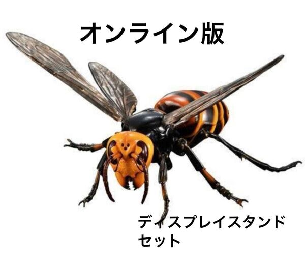 オンライン版 いきもの大図鑑アドバンス スズメバチ02 オオスズメバチ バンダイ ガチャ ディスプレイスタンドセット