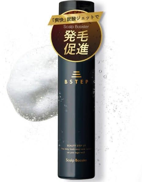 BSTEP 炭酸育毛剤 メンズ ヘアトニック 爽快直塗りヘッド 炭酸泡刺激 180g 発毛促進 薄毛 抜け毛予防 フケ かゆみ防止