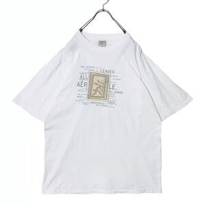 90s USA製 シングルステッチ アート Tシャツ XL ビンテージ AEROPOSTALE エアロポステール vintage