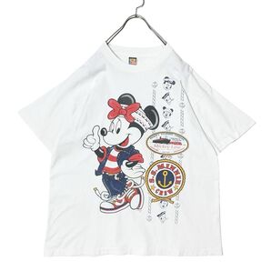 90s USA製 DISNEY ミニーマウス Tシャツ シングルステッチ ビンテージ ミッキーマウス vintage ビンテージ