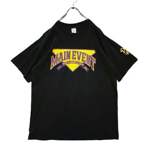 USA製 90s アーチロゴ シングルステッチ Tシャツ XL カレッジ 古着 バックプリント 袖プリ vintage ビンテージ