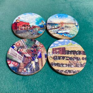 台湾風景(九分と淡水) マグネット 4枚セット