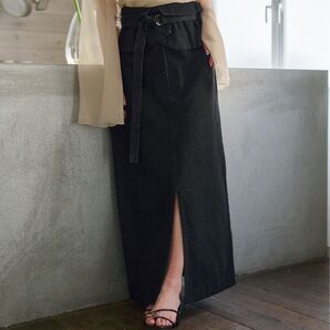 【即日発送】mideal 2way design slit denim skirt / 2wayデザインスリットデニムスカート
