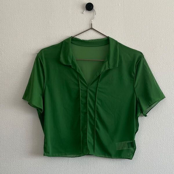 SHEIN*シースルーショート丈トップス