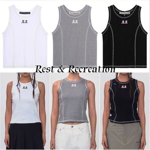 Rest & Recreation RR COLORATION ノースリーブ グレー