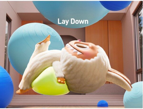 Lay Down THE MONSTERS Lazy Yoga シリーズ popmart LABUBU ラブブ