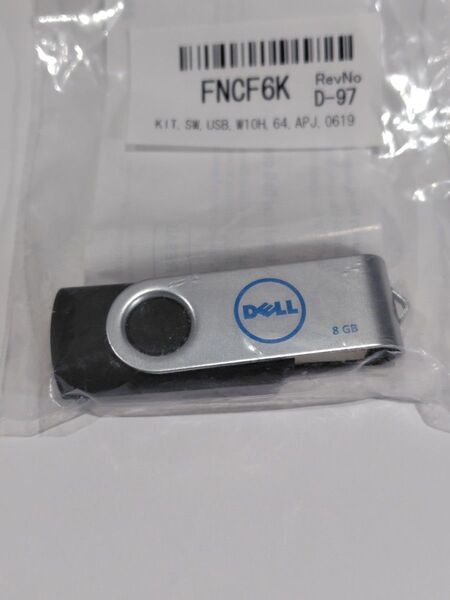 DELL純正 USBメモリー Windows10 Recovery Media 8GB 未使用品