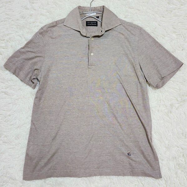 GUY ROVER ギローバー 半袖ポロシャツ UNITED ARROWS ユナイテッドアローズ別注 鹿の子 ワイドカラー S
