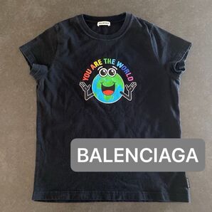 【スピード配送】BALENCIAGA ロゴTシャツ YOU ARE THE WORLD ウィメンズS バレンシアガ