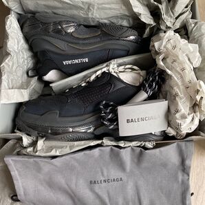 【スピード配送】BALENCIAGA TripleS 39 ブラック 付属品セット 箱付き バレンシアガ トリプルソールスニーカー