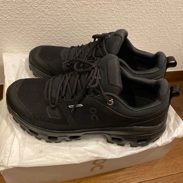 on Cloudrock Low Waterproof ブラック 26.5cm メンズ スニーカー