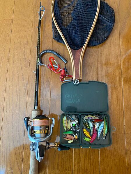 希少カーディフNXS37L渓流セットリールロッドルアー