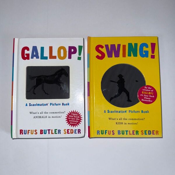 洋書 しかけ絵本 GALLOP! SWING! ギャロップ スイング モーションピクチャーブック
