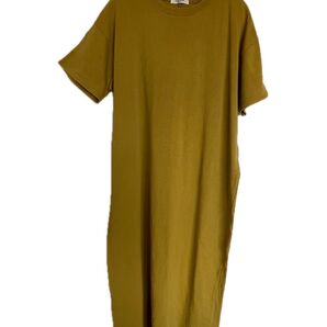 フリークスストア FREAK'S STORE 半袖ロングワンピース マスタード USAコットン