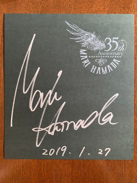 浜田麻里 直筆サイン色紙 35周年記念