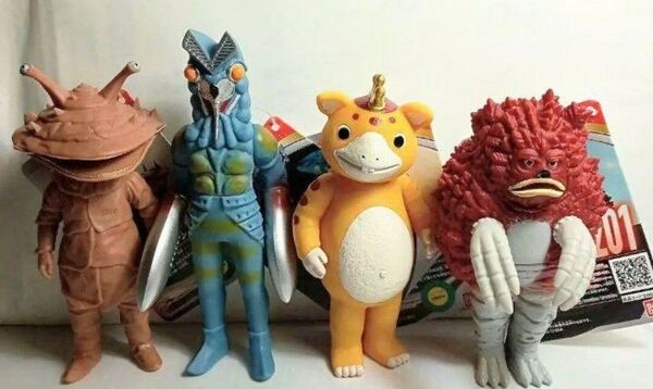 ウルトラ怪獣シリーズ4体バンダイソフビ人形新品タグ付き