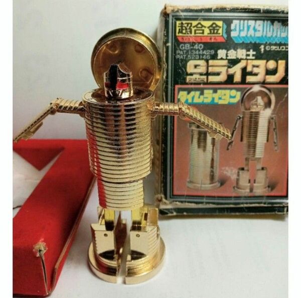 ポピー超合金クリスタルカット黄金戦士タイムライタン日本製当時もの