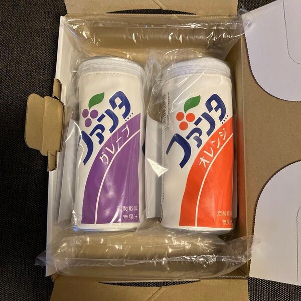 ファンタ レトロ缶ポーチ グレープ オレンジ 2個セット ペンケース