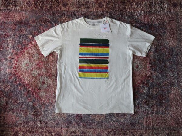 人気 未使用 UNIQLO JW ANDERSON コラボ半袖Tシャツ L 白 ユニクロ カジュアル ブランド
