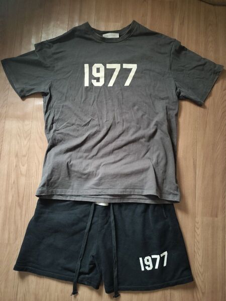 FOG Essentialsエッセンシャルズ 1977ロゴ Tシャツ ハーフパンツ セットアップ サイズ 人気のXL