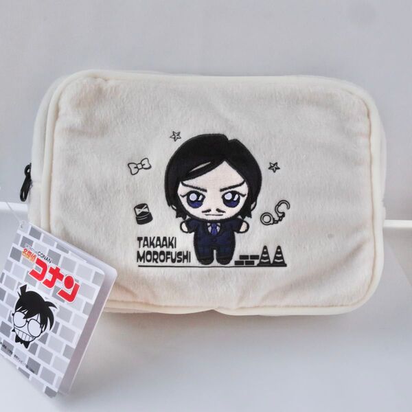 新品 諸伏高明 名探偵コナン スクエアポーチ ぬいぐるみポーチ