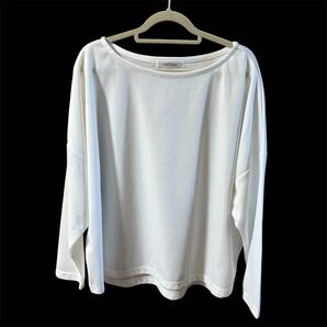 新品★エディットシーン Tシャツ カットソー 長袖 ロンT Mサイズ ホワイト ポリエステル100% fifth