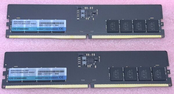 CFD W5U4800CS-16G★PC5-38400/DDR5-4800 288Pin DDR5 UDIMM 32GB@16GB