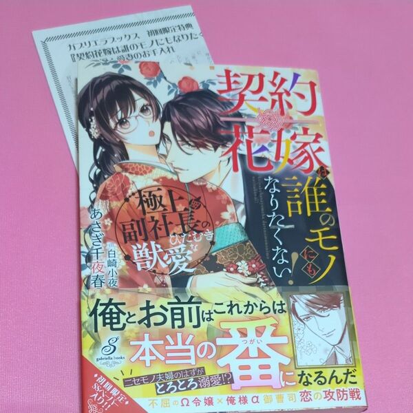 契約花嫁は誰のモノにもなりたくない! 極上副社長のひたむきな獣愛 (ガブリエラブックス MGB-030) あさぎ千夜春/著tl文庫