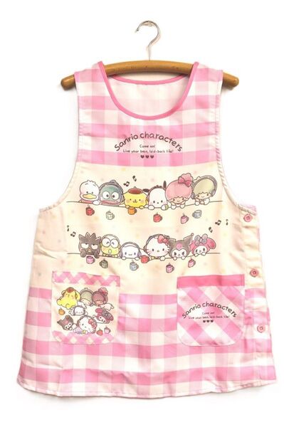 新品 キャラクターズリラックスキッチン エプロン 保育士 割烹着