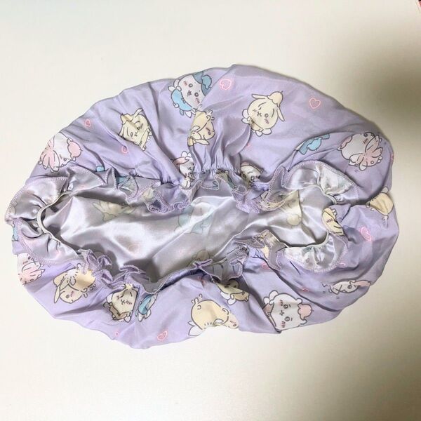 ちいかわ シルクナイトキャップ 妖精 紫 ハチワレ うさぎ
