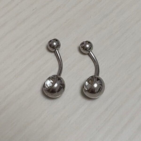 ボディピアス 14G へそピアス