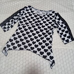 ハート パンク 白 黒 レース ゴスロリ ロリータ かわいい