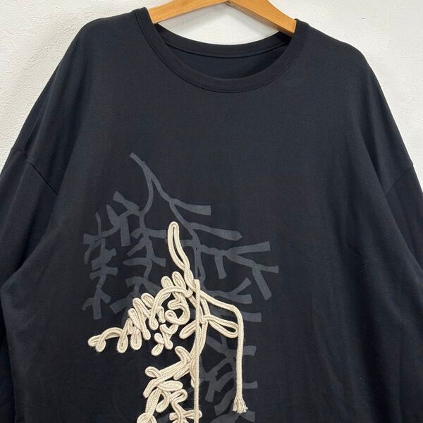 ワイズ ヨウジヤマモト Y's Yohji Yamamoto ロング tシャツ カットソー トップス スリーブ 長袖 リボン