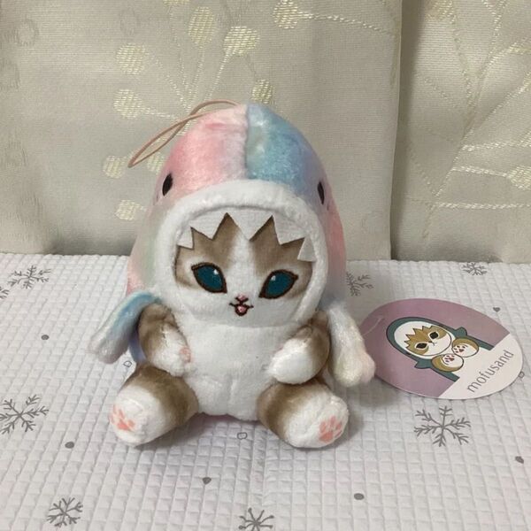 mofusand モフサンド パステル サメにゃん マスコット ぬいぐるみ レインボー さめ 10cm