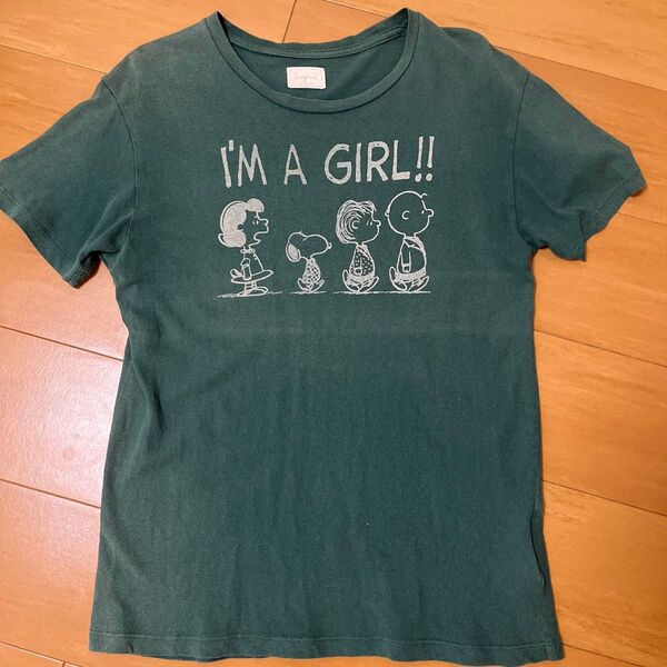 アングリッド×ピーナッツ スヌーピーTシャツ