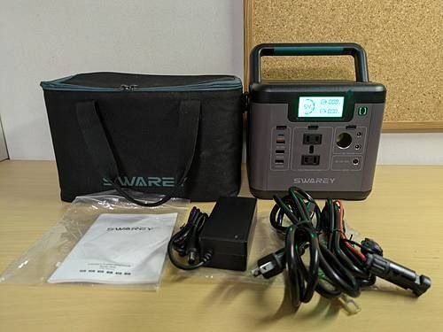 本体新品】市場最小クラス 小型 大容量 ポータブル電源 518Wh 144000mAh 純正弦波 コンパクト バッテリー キャンプ