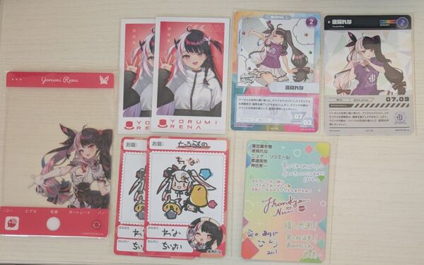 にじさんじ にじフェス コレクションカード SMC組 4周年 チェキ にじさんじチップス カード 夜見れな