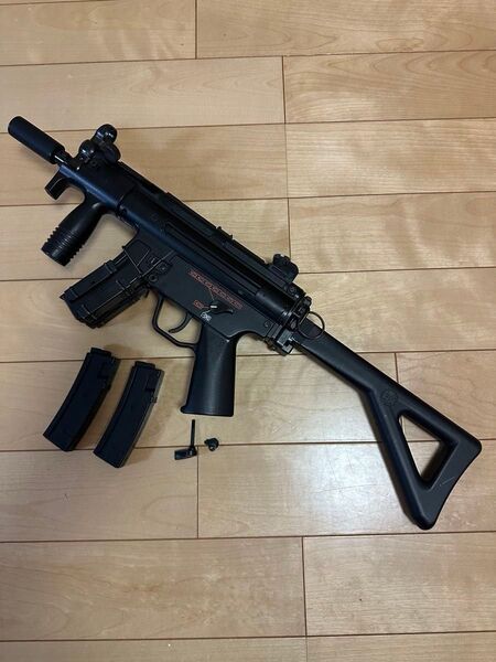 東京マルイ MP5K PDW 電動ガン 18歳以上 動作OK マガジン3本、サイレンサー セレクター補修パーツ