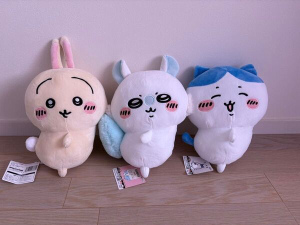 ちいかわ おしりふりふりBIGぬいぐるみ うさぎ モモンガ ハチワレ ぬいぐるみ プライズ BIGぬいぐるみ 3つセット