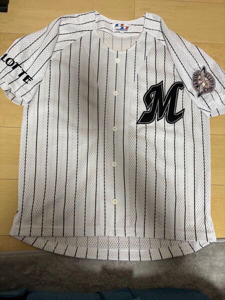 千葉ロッテマリーンズ 無地 背番号なし 当時物 ユニフォーム L