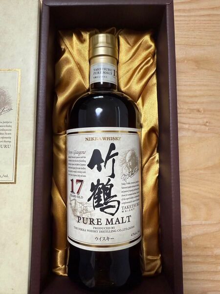 ニッカウヰスキー 竹鶴17年 ピュアモルト 700ml 未開封