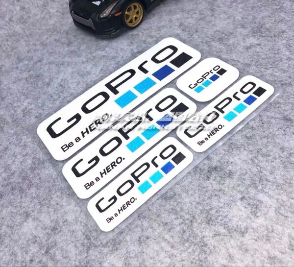 ②GoPro ゴープロ ステッカー 防水 シール バイク 5枚セット