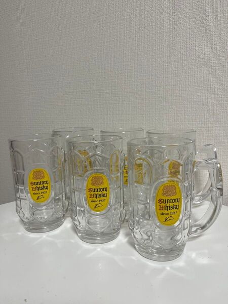 【最終在庫】サントリー角ハイジョッキ 375ml×6個セット 中古品