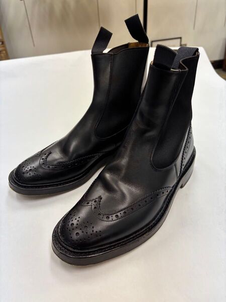 Tricker's M2754ブラック サイドゴアブーツ サイドゴアブーツ トリッカーズ Tricker ブラック ショートブーツ