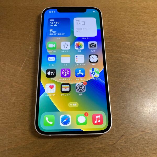 03729 iPhone12 64GB ホワイト SIMフリー 中古品 ※本体のみ