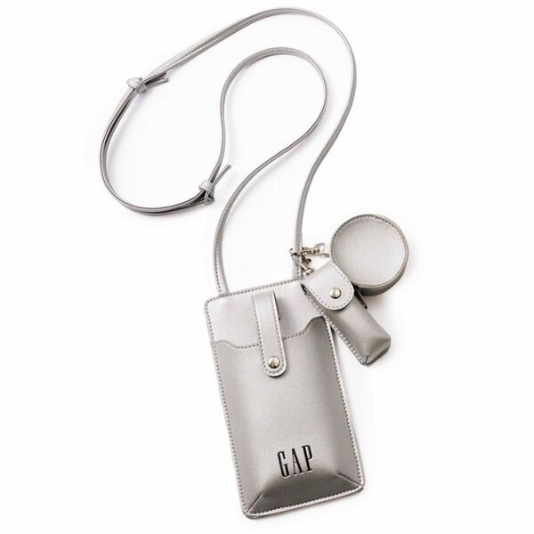 新品 GAP ミニポーチつき スマホショルダーバッグ