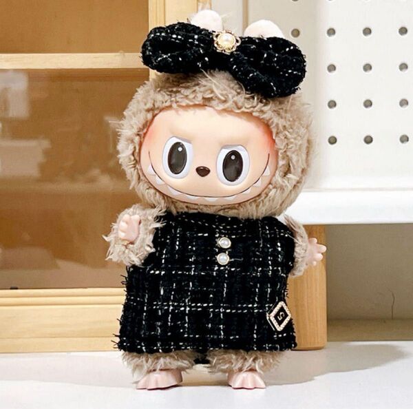ラブブ洋服 Labubuぬいぐるみ着 ワンピース 17cm着せ替え服 2点セット 高品質
